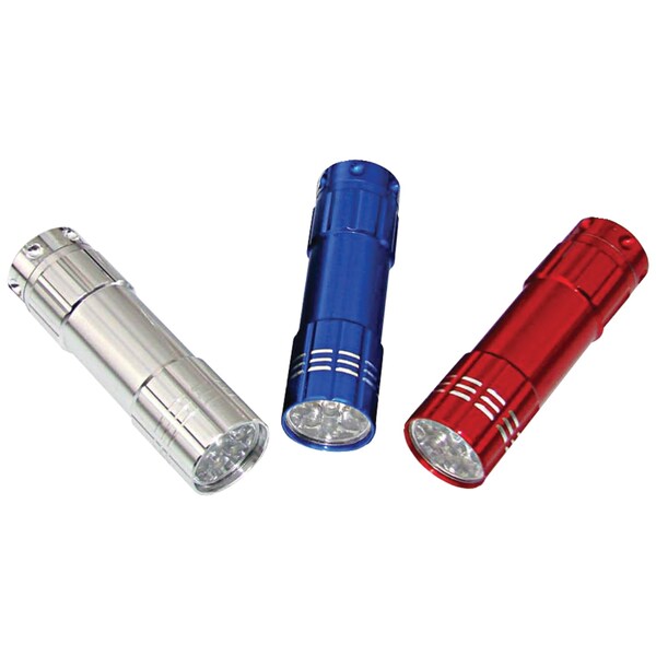 Dorcy Aluminum 23-Lumen 9-LED Flashlights, Pack/3 41-3246